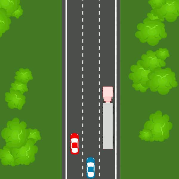 600px Jackknifing truck