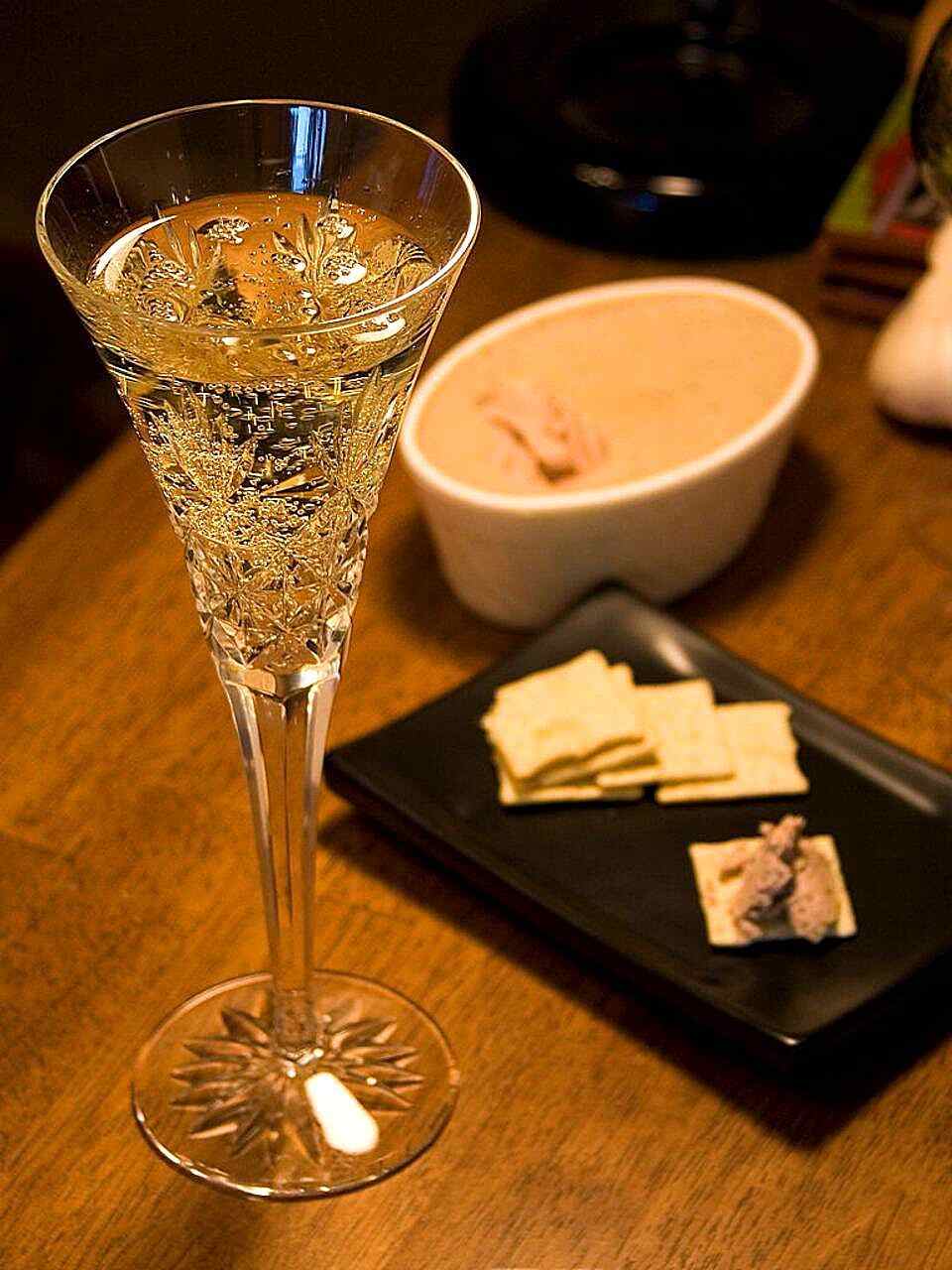 Champagne and pate