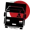Truck accident icon flaxman